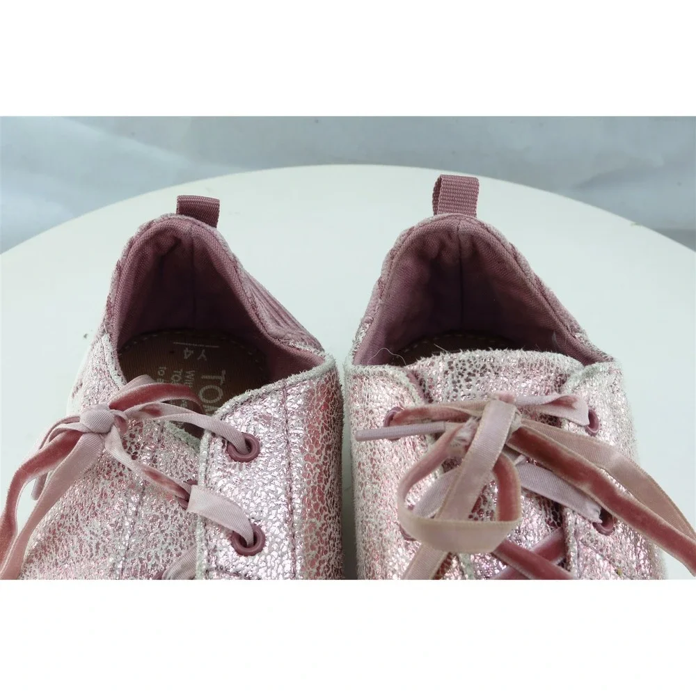 Toms Youth‎ Girls Shoes Size 4 M Pink Fashion Sneakers Synthetic